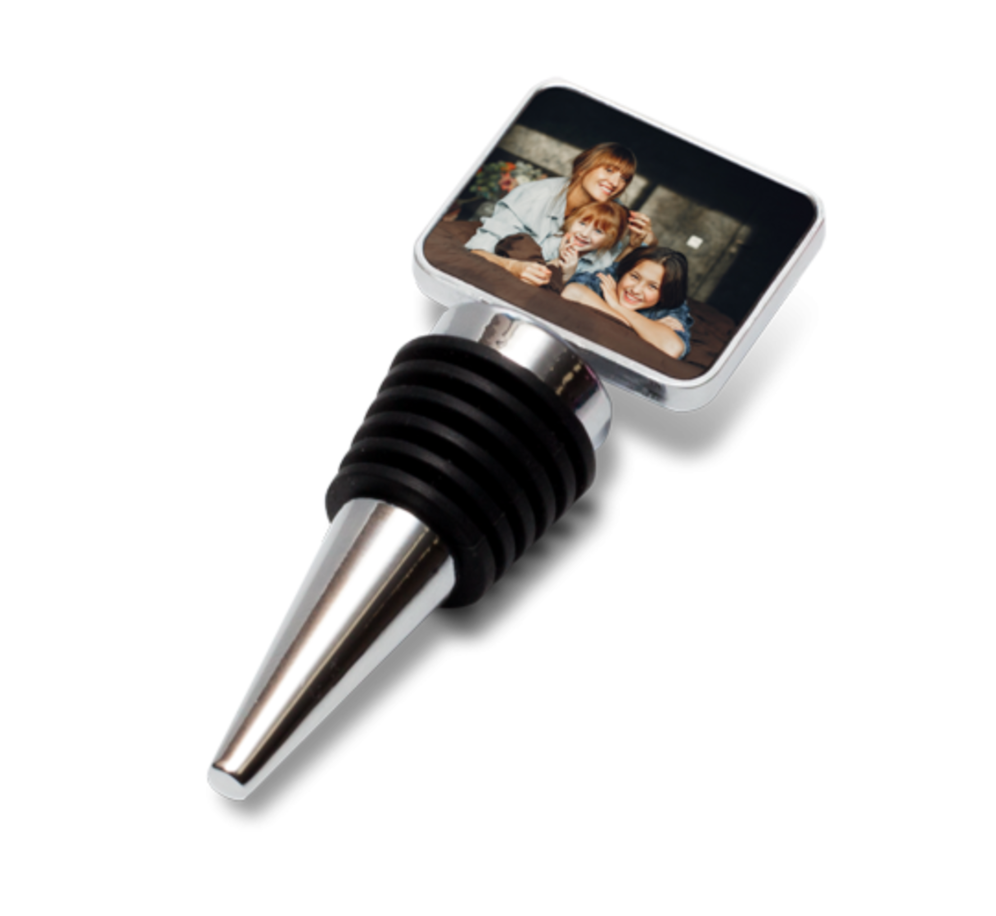 Rectangle Custom Photo Bottle Stopper, Photograph Personalised